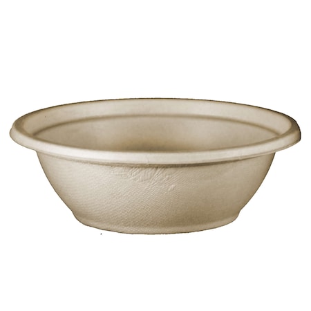 World Centric World Centric 24 oz. Unbleached Plant Fiber Compostable Bowl, PK500 BO-SC-U24